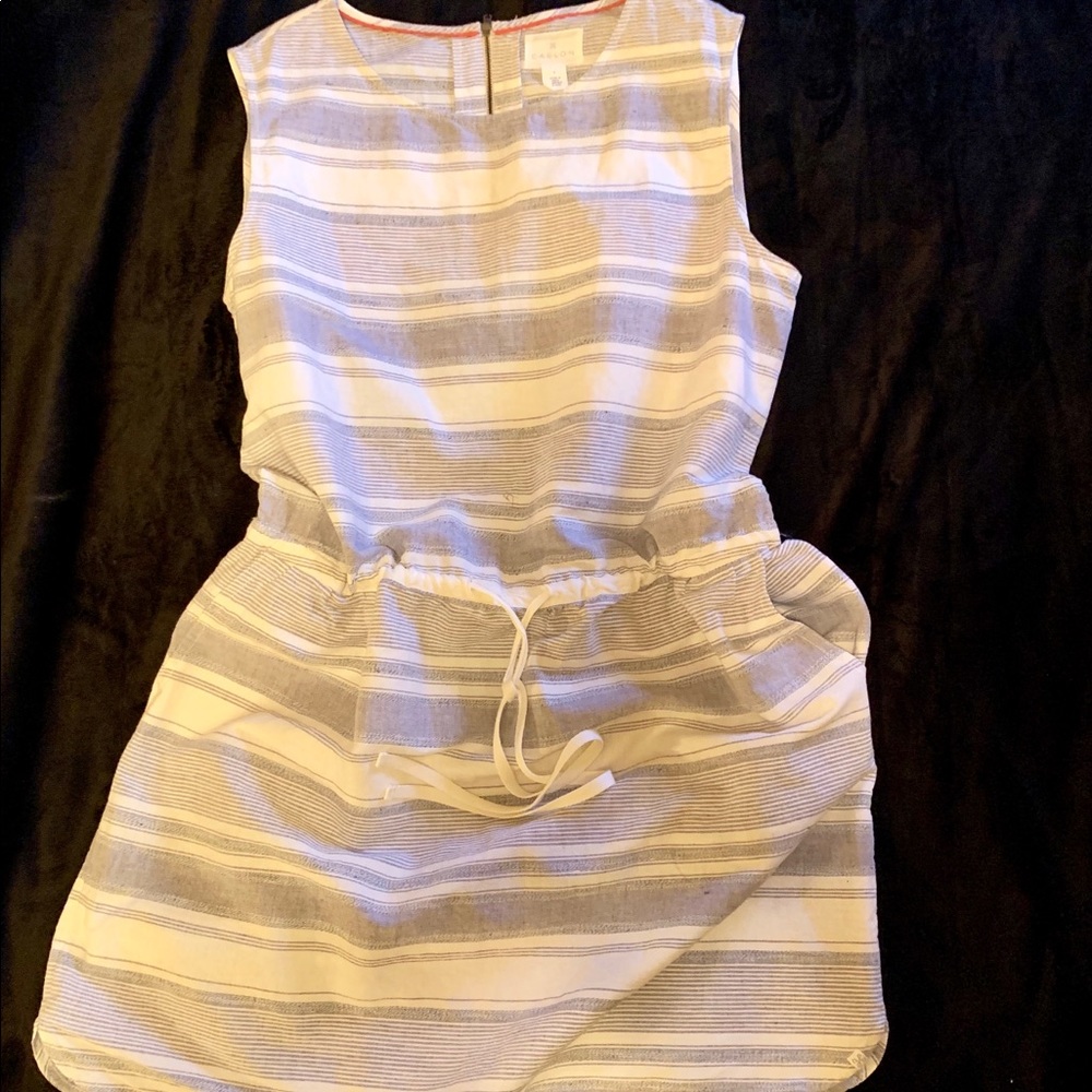 Caslon drop waist drawstring dress size large